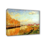 Lupia - Quadro su tela il meglio dell arte 50X70 cm SENNA A ARGENTUIL - MONET