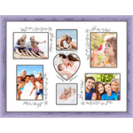 Lupia - Cornice shabby portafoto FAMILY PEGGY 30X40 cm LILAC