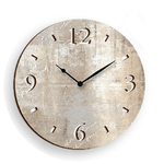 Lupia - Orologio da parete lavorato in legno cm 32X32 MEMORY BROWN