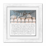 Lupia - Quadro mattonella Ceramica Modern White 29x29 cm con significato del nome Marta