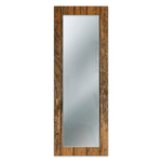 Lupia - Specchio da parete lungo moderno Mirror Fantasy OLD WOOD 44x127 cm con cornice stampata, specchiera per camera da letto, soggiorno, ingresso