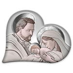 Lupia - Capezzale sacra famiglia in legno HEART THE KISS CERAMIC GREY 50x65 cm