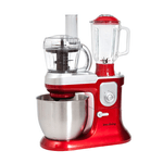 Innoliving Inn-721 Impastatrice Con Frullatore E Robot Da Cucina, Rosso 6.5 Litri, 1200 Watt