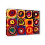 Lupia - Quadro su tela il meglio dell arte 50X70 cm COLOR STUDY SQUARES - KANDINSKY