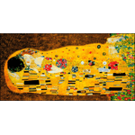 Lupia - Quadro su tela canvas DEEP 77X143 IL BACIO DI KLIMT