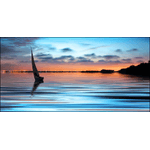 Lupia - Quadro su tela canvas DEEP 100X180 BLUE SUNSET