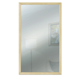 Lupia - Lupia Specchio da parete moderno 38x63 cm con cornice OPTICAL Legno Naturale design sottile in legno