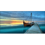 Lupia - Quadro su tela canvas DEEP 100X180 BOAT MOLE