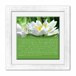 Lupia - Quadro mattonella Ceramica Modern White 29x29 cm con significato del nome Gloria