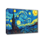 Lupia - Quadro su tela il meglio dell arte 50X70 cm NOTTE STELLATA - VAN GOGH