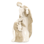 Giardini di Marzo - Statuetta NATIVITA’ Sacra Famiglia del Natale decorazione natalizia presepe in Ceramica colorata Altezza 25 cm