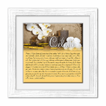 Lupia - Quadro mattonella Ceramica Modern White 29x29 cm con significato del nome Celeste