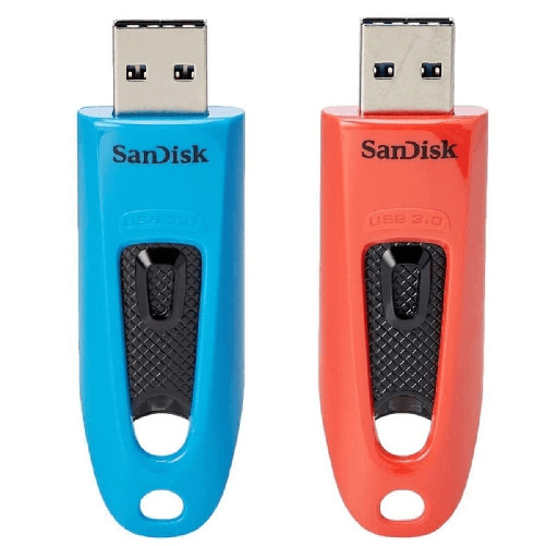 SanDisk-Ultra-unit--flash-USB-64-GB-USB-tipo-A-3.2-Gen-1-3.1-Gen-1-Blu-Rosso--ULTRA-64GB-USB-3.0-FLASH-DRIVE---130MB-S-R