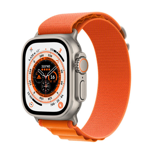 Apple-Watch-Ultra--GPS--Cellular--49mm-Titanium-Geuse-Alpine-Loop-Orange-Gro