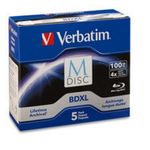 Verbatim M-DISC BD-R XL 100GB/1-4x Jewelcase (5 dischi) - Supporti di archiviazione