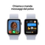 Apple-Watch-SE-GPS-44mm-Cassa-in-Alluminio-Color-Argento-con-Blu-tempesta-Sport-Loop