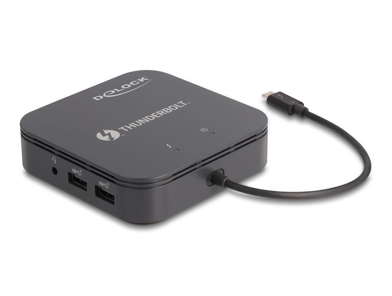 Delock-Mini-docking-station-Thunderbolt-3-8K---DisplayPort---HDMI---USB---LAN---Audio---PD-3.0