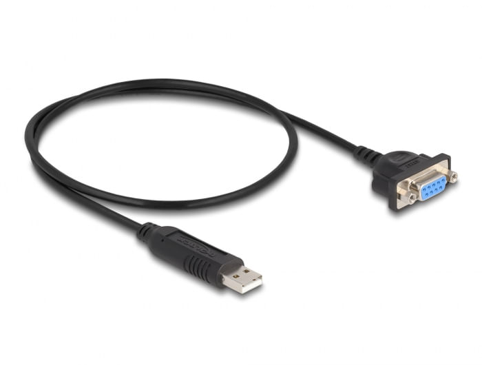 Delock-Adattatore-da-USB-2.0-a-RS-232-seriale-con-connettore-seriale-compatto-con-alloggiamento-FTDI-da-50-cm