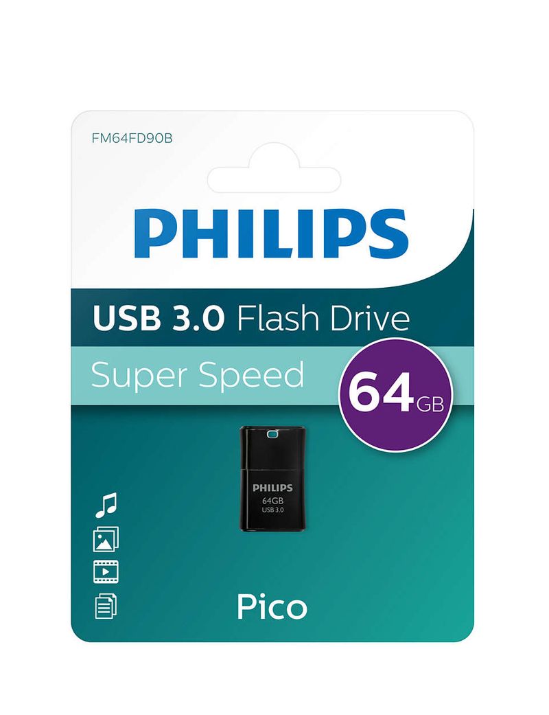 Philips-Pico-Edition-3.0-unitA -flash-USB-64-GB-USB-tipo-A-3.2-Gen-1--3.1-Gen-1--Nero