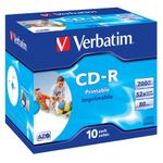 Verbatim CD-R AZO Wide Inkjet Printable 700 MB 52x 10 pz