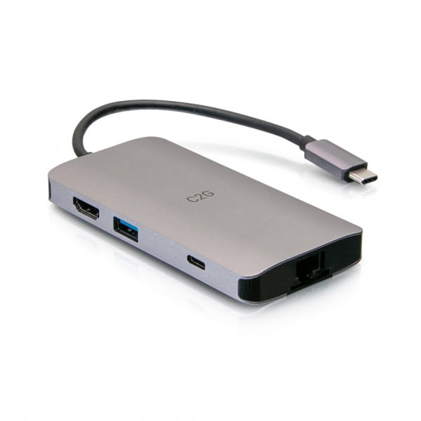 C2G-Mini-dock-USB-C-8-in-1-con-HDMI-2-porte-USB-A-Ethernet-lettore-schede-SD-e-tecnologia-Power-Delivery-USB-C-fino-a-10