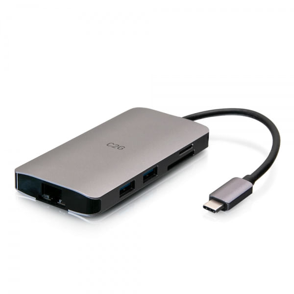 C2G-Mini-dock-USB-C-8-in-1-con-HDMI-2-porte-USB-A-Ethernet-lettore-schede-SD-e-tecnologia-Power-Delivery-USB-C-fino-a-10