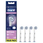 Oral-B Sensitive Clean 80339545 testina per spazzolino 4 pz Bianco