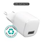 ESTUFF ES637001-BULK Caricabatterie per dispositivi mobili Smartphone Bianco AC Interno (INFINITE USB-A Charger EU - 12W