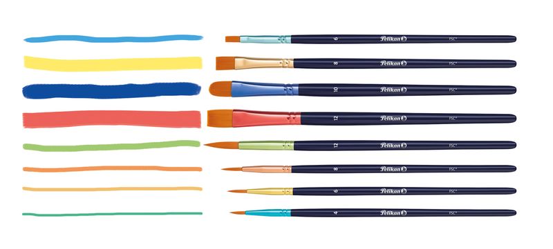 Set-pennelli-Pelikan-8-pezzi