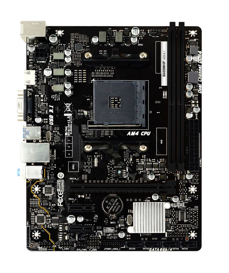 Biostar-B450MHP-scheda-madre-AMD-B450-Socket-AM4-micro-ATX