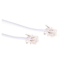 Microconnect MPK181W cavo telefonico 1 m Bianco (ModularCable RJ11 6P/4C 1m - White - Warranty 300M)