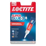 Loctite Super Glue-3 Colla trasparente con pennello - Tripla forza - Incollaggio istantaneo e forza - Facile utilizzo