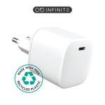 ESTUFF ES637045 Caricabatterie per dispositivi mobili Smartphone Bianco AC Ricarica rapida Interno (INFINITE USB-C Charg