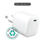 eSTUFF-ES637045-Caricabatterie-per-dispositivi-mobili-Smartphone-Bianco-AC-Ricarica-rapida-Interno--INFINITE-USB-C-Charg