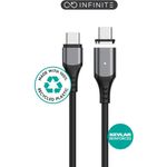 ESTUFF INFINITE Magnetic USB-C - C - 2.0 Cable PD100W 480 Mbps - 20m Black - Warranty 24M