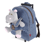 PERLETTI Trolley in Denim con Peluche