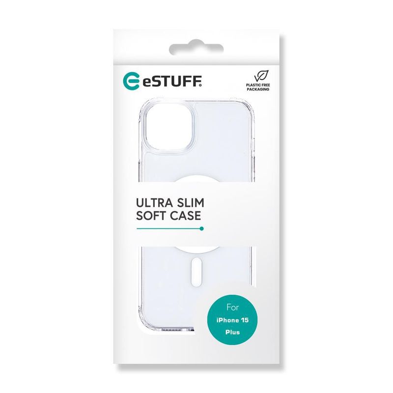 eSTUFF-ES67140026-custodia-per-cellulare-17-cm-6.7-Cover-Trasparente--Cover-for-BERLIN-iPhone-15-Plus-Clear---Magnetic-C