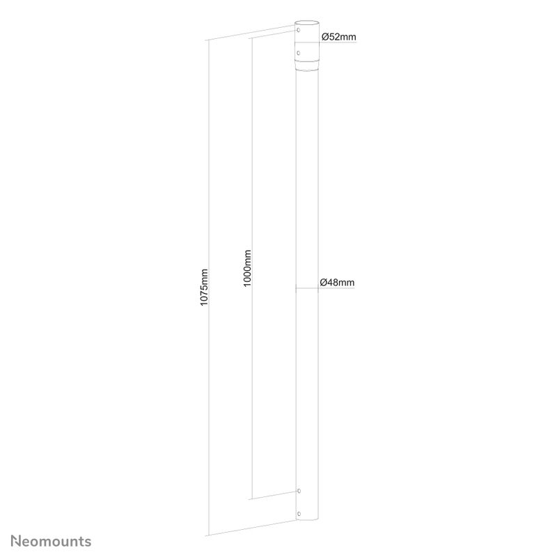 VERLNGERUNGSSTANGE-FR-NM-C440BLACK-NM-C440DBLACK-UND-FPMA-C340BLACK---1075-CM-100KG-NS-EP100BLACK-NEOMOUNTS