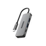 Sitecom CN-5010 hub di interfaccia USB 3.2 Gen 1 (3.1 Gen 1) Type-C 5000 Mbit/s Nero, Grigio