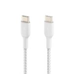 Belkin BoostCharge cavo USB 2 m USB C Bianco (BOOSTCHARGE GEFLOCHTENES USB-C - CABLE-BRAIDED 2M WHITE)