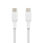 Belkin-BoostCharge-cavo-USB-2-m-USB-C-Bianco--BOOSTCHARGE-GEFLOCHTENES-USB-C---CABLE-BRAIDED-2M-WHITE-