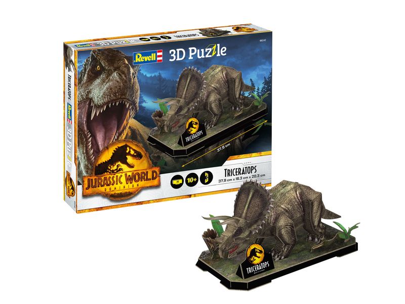 Revell-3D-Puzzle-Jurassic-World-Dominion---Triceratops-00242-Jurassic-World-Dominion---Triceratops-1-St.--00242-