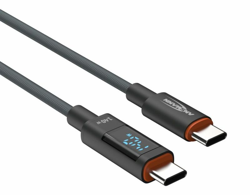 Ansmann-USB-C-USB-C-Cavo-120cm-140-Watt-Power-Delivery