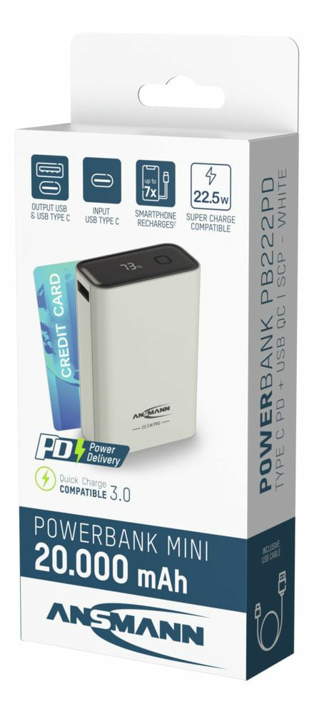 Ansmann-Powerbank-PRO-20.000-mAh-USB-AC-Port-22.5W-Bianco