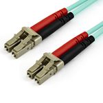 StarTech.com Cavo in fibra ottica multimodale da LC/UPC a LC/UPC OM4 da 15 m - Fibra LOMMF/VCSEL Zipcord da 50/125 µm