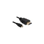 DeLOCK 4043619826643 cavo HDMI 2 m HDMI tipo A (Standard) HDMI tipo D (Micro) Nero