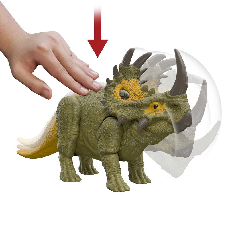 Mattel-Jurassic-World-Sinoceratops-Attacco-Ruggente