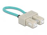 Delock---Loopback-Adapter---SC-multi-mode--M----Glasfaser---50-125-Mikrometer---OM3---beige-Aquamarin--86923-