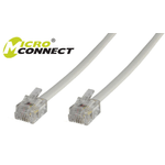 Microconnect MPK102 cavo telefonico 2 m Bianco (Modular Straight RJ12 6C/6P 2m - White - Warranty 300M)