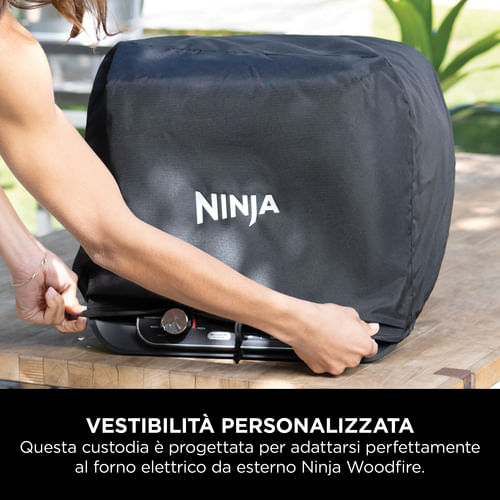 Ninja-XSKOCVREUK-Woodfire-Copertura-per-Forno-da-Esterno-OO101EU-Protezione-per-Forno-Premium-Resistente-all-Acqua-Anti-Sbiadimento-Nero